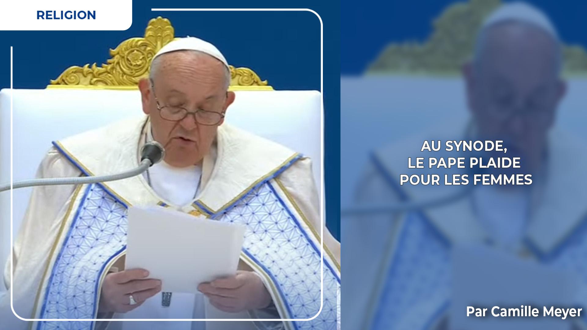 Au synode, le pape plaide pour les femmes